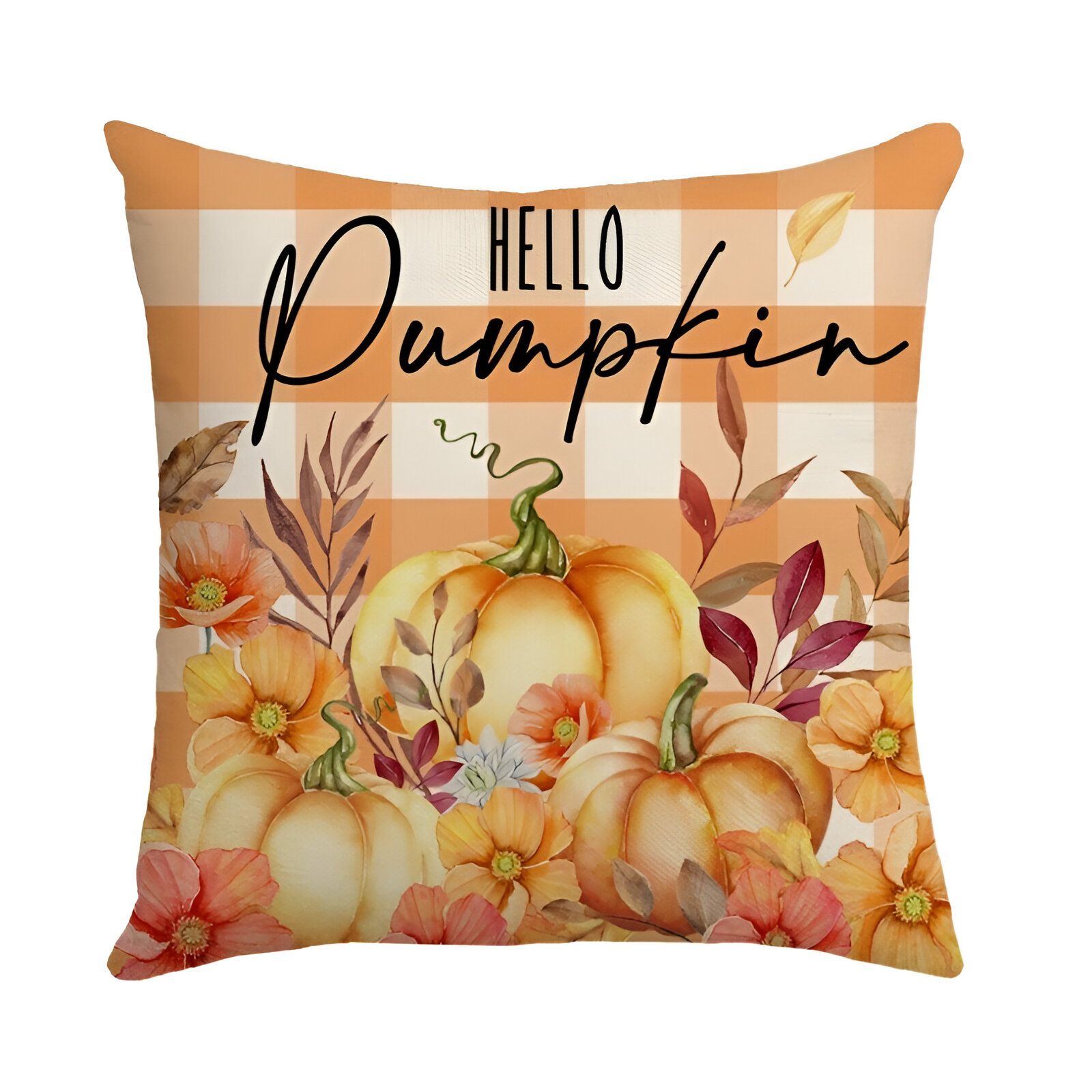WS-Trend Kissenhülle Herbst Motiv 2er Set Kissenbezug Dekokissen 45x45 cm, (2 Stück)