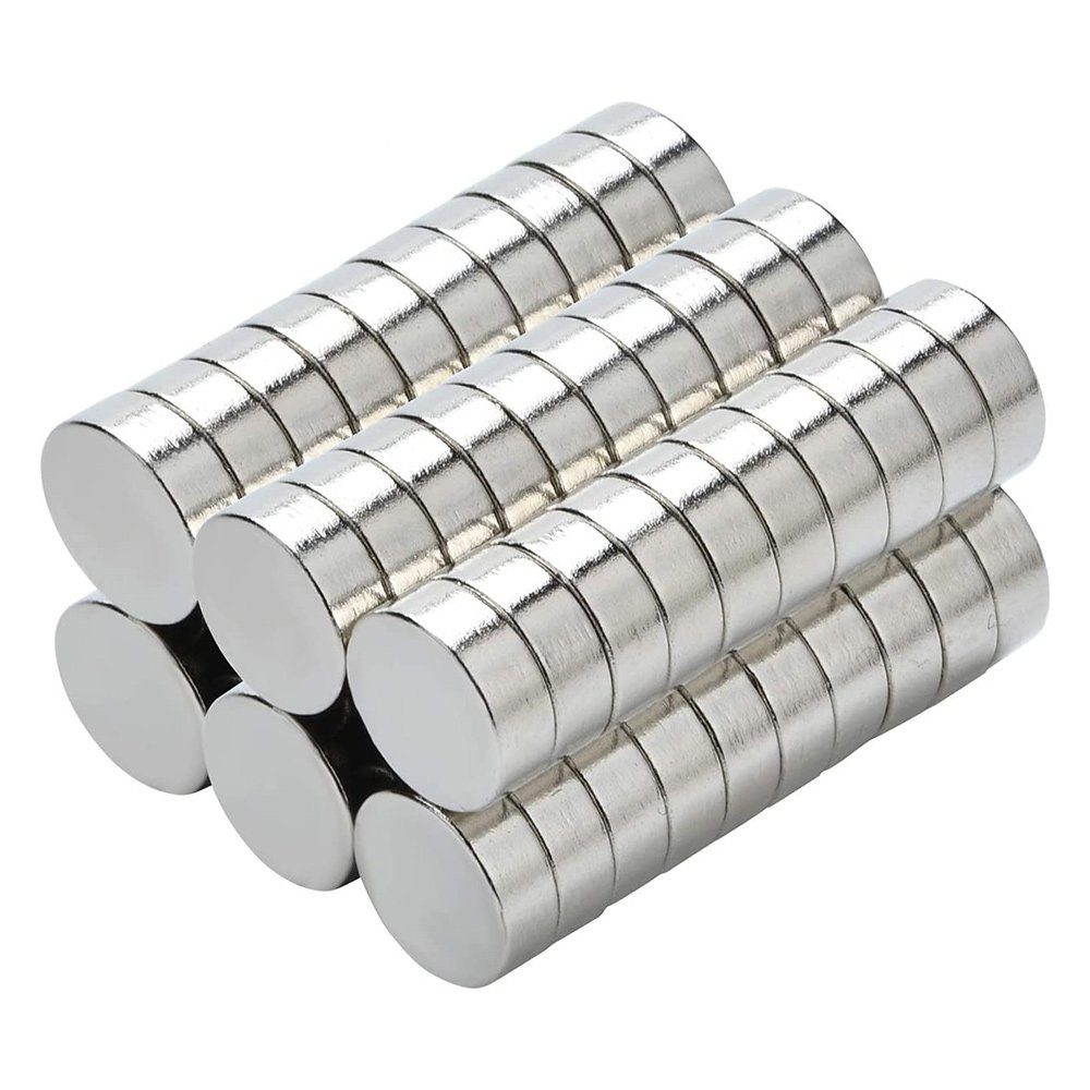 GelldG Magnethalter 50 Stück Metall Magnete 8x3mm Mini Extrem