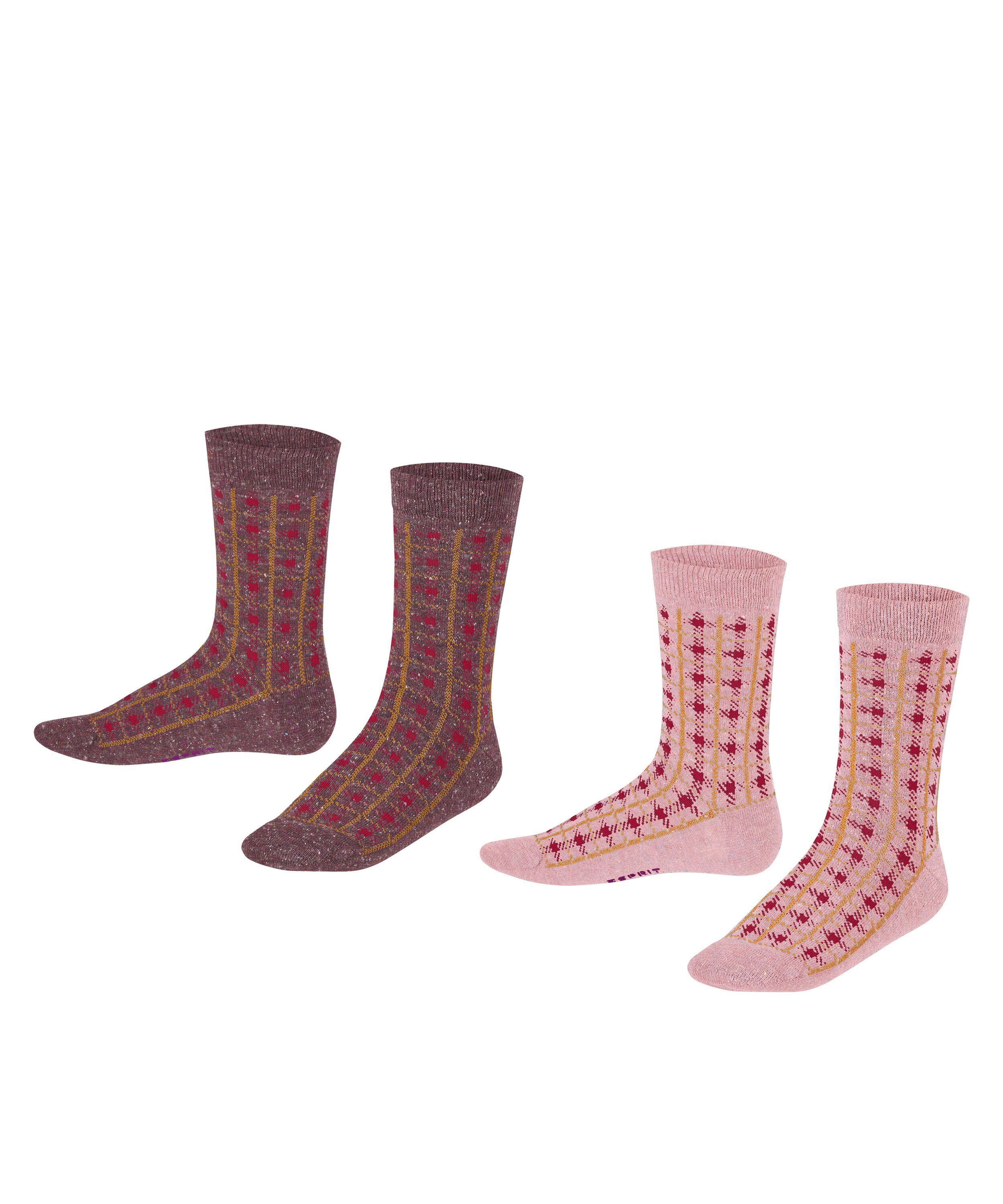 Socken Check 2-Pack Socken mit Seidenanteil