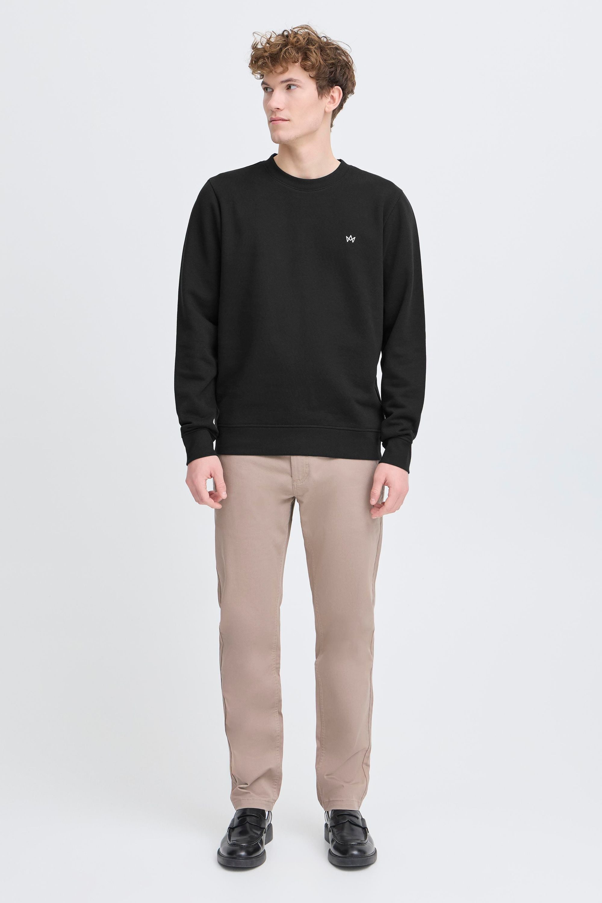Kronstadt Sweater KSRichards Basic Crewneck mit Stickerei