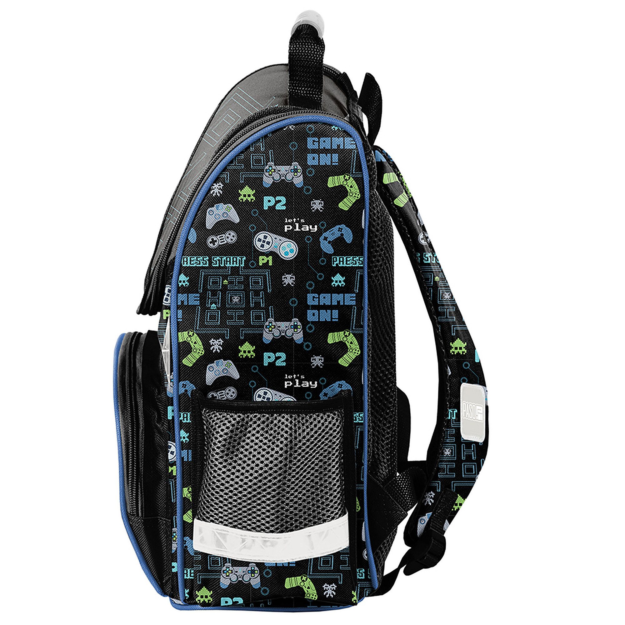 PASO Schulrucksack Mega-Set Game On! Gamer Schulset 6tlg. (Schulranzen + Turnbeutel + Federmäppchen + Lunchbox + Trinkflasche + Sporttasche, 6-tlg) – Bild 4 von 5