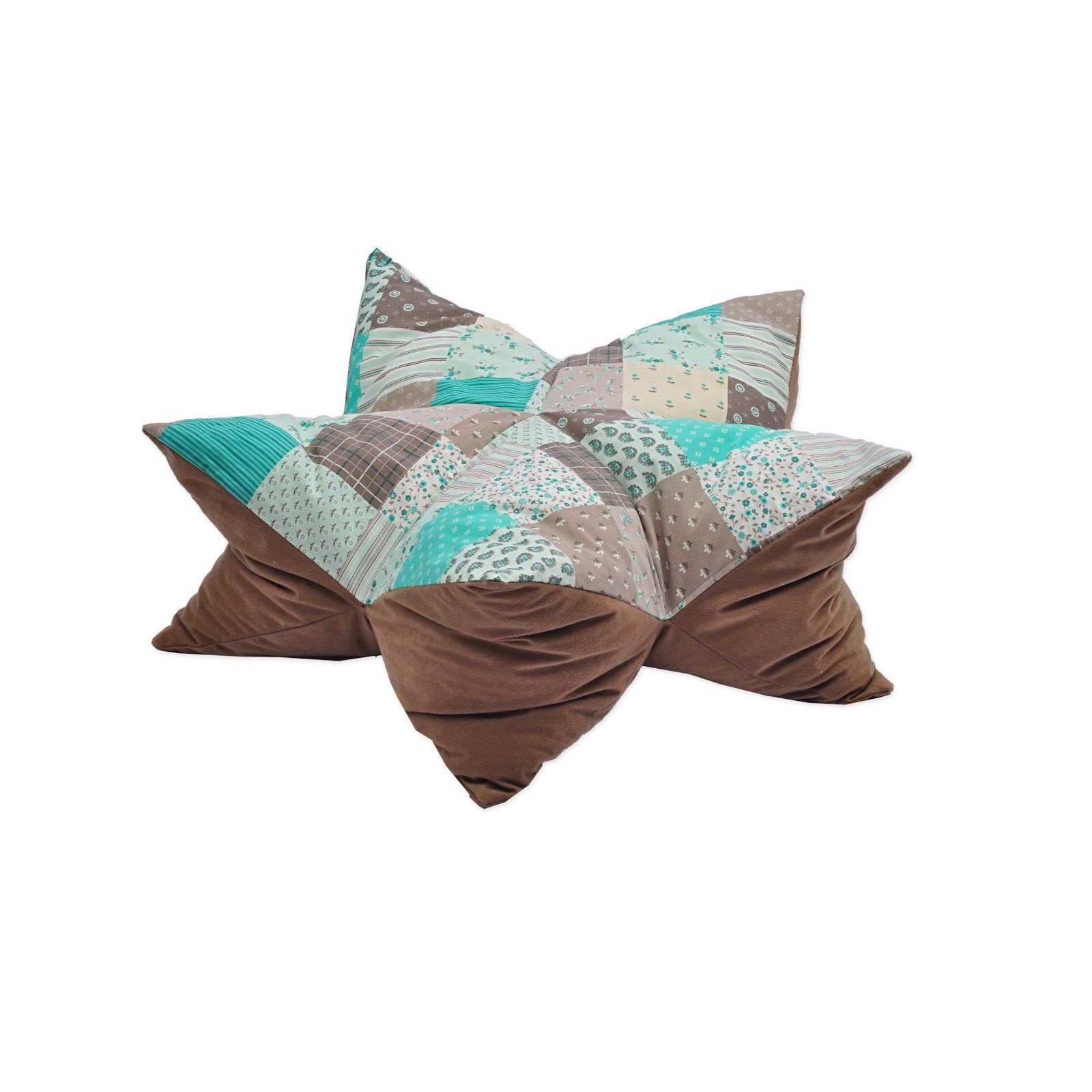 Aumüller Tierkissen Sternenkissen Patchwork Grün, 85 cm, Liegekissen für Hu günstig online kaufen