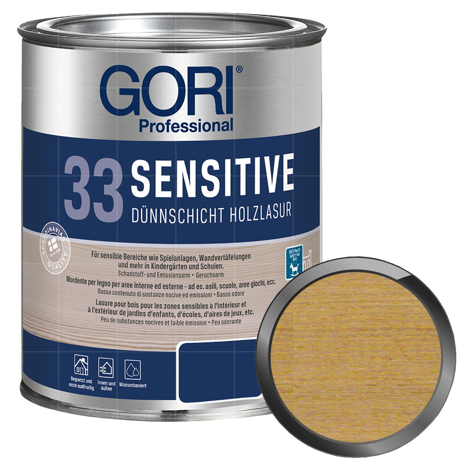 GORI Holzschutzlasur 33 Sensitive - 0.75 Ltr