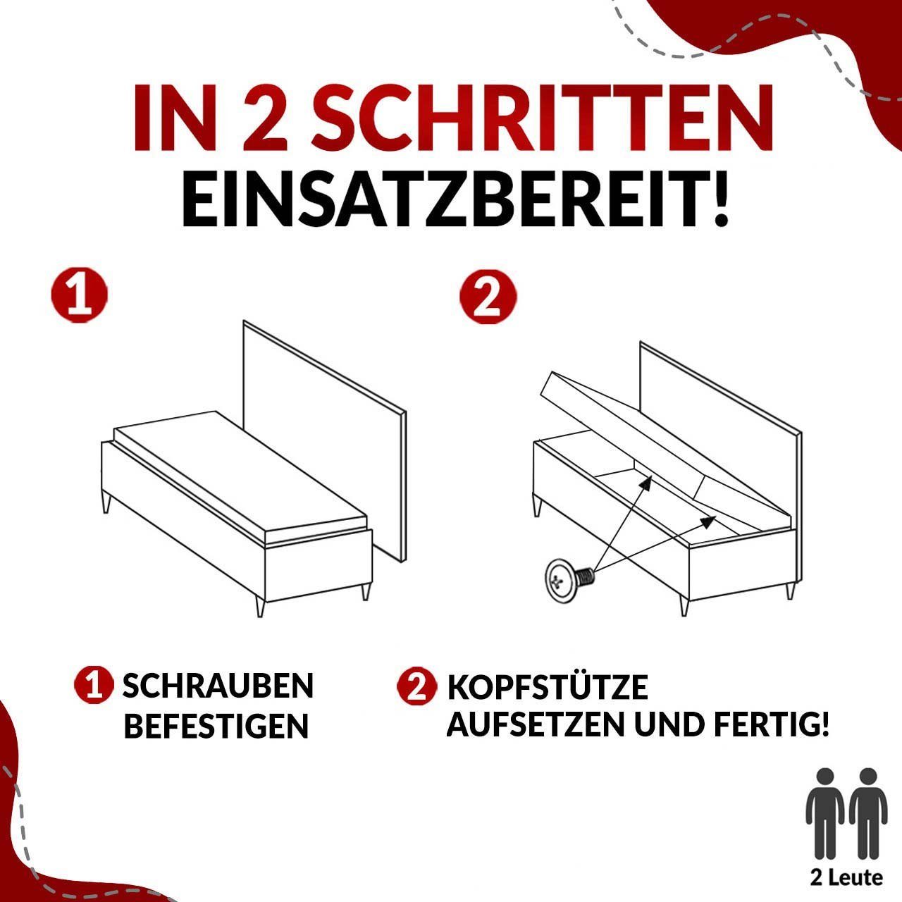 MÖBEL Kinderbett mit Kinderzimmer, Einzelbett für Boxspringbetten Matratze Jugendbett, MKS BANCO,