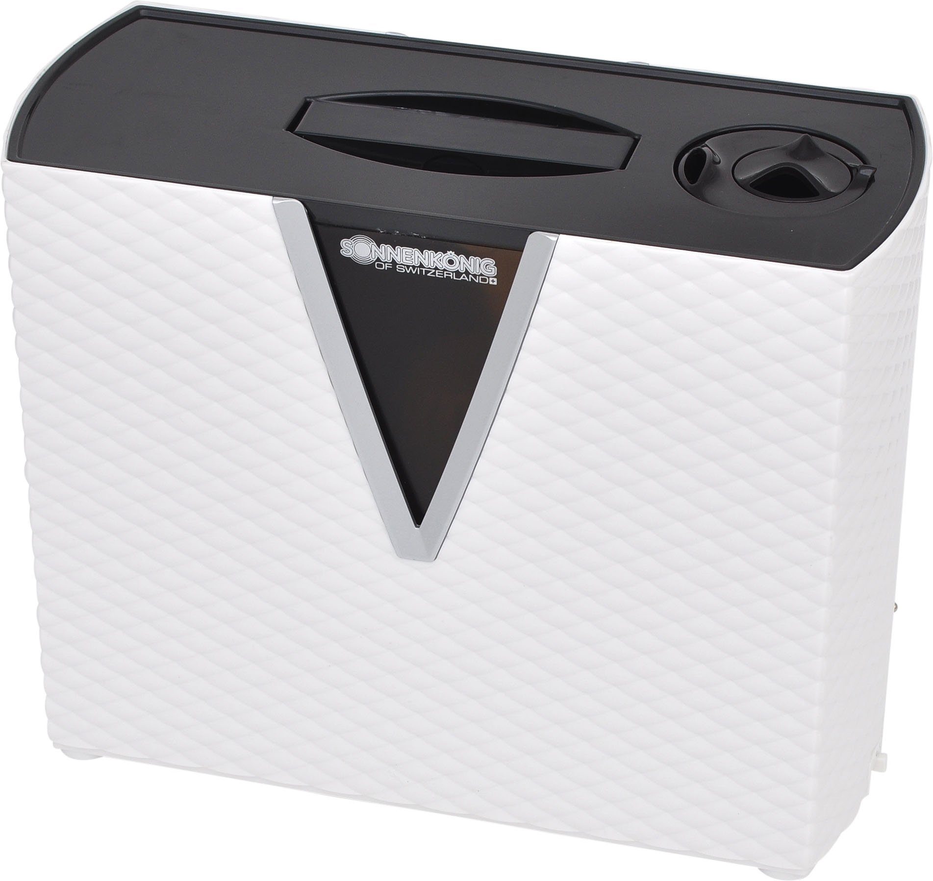 Sonnenkönig Luftbefeuchter Liverpool, Auto-Stop, 0.3L/h, 3.5L Tank, mit Entkalkungspatrone, 3,5 l Wassertank, Wasserstandanzeige
