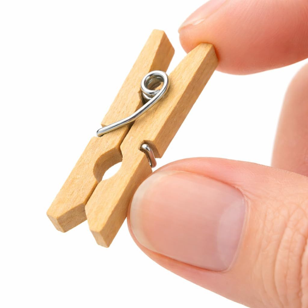 Bastelfreund® Kalender zum Selbstbasteln 100 Mini-Holzklammern, 25 × 5 mm, zum Basteln und für Fotos, aus Holz – Bild 4 von 5