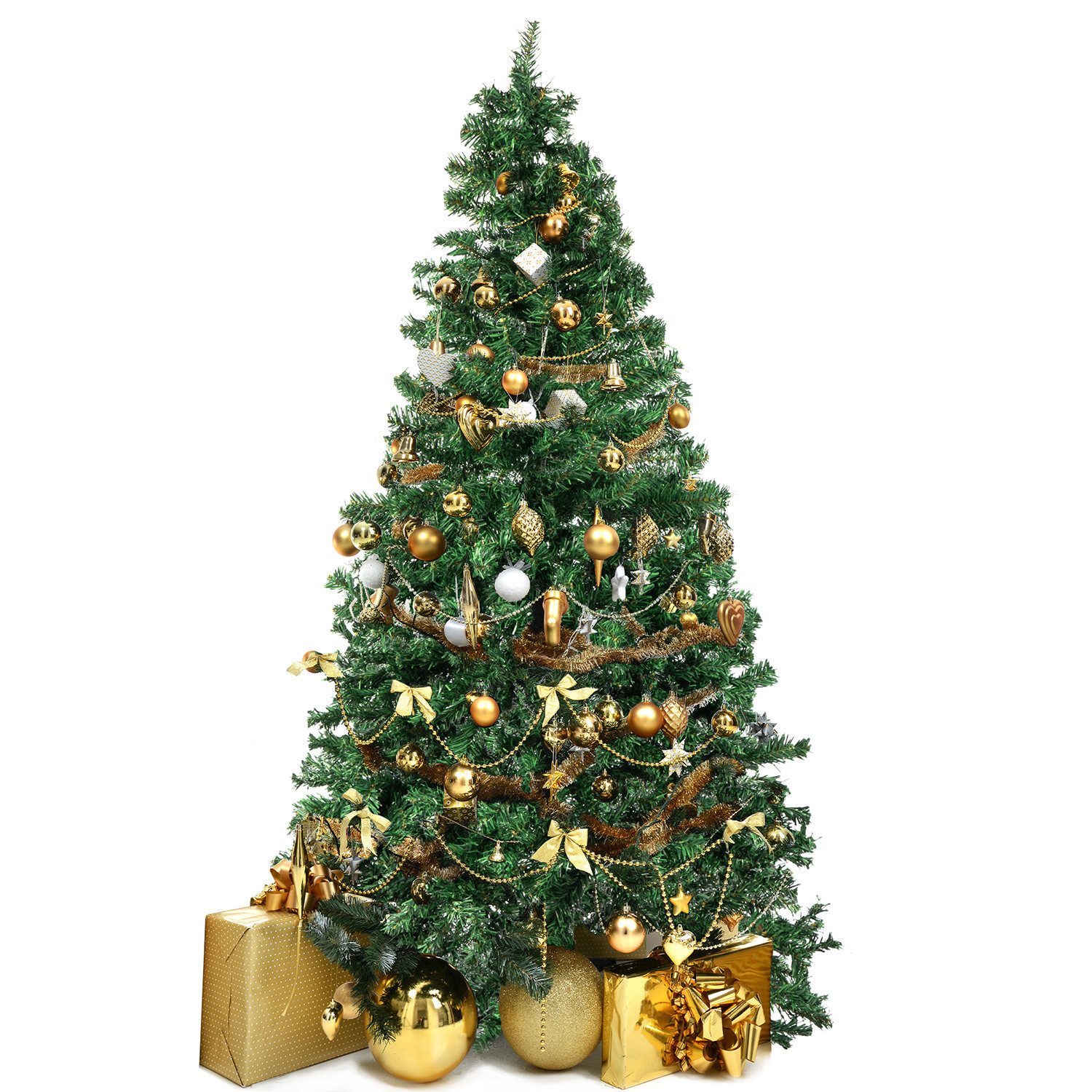 Dimono Künstlicher Weihnachtsbaum XXL Kunst Tannenbaum Naturgrün, Christbaum, Naturgetreuer Tannenbaum mit wunderschönen Baumspitzen