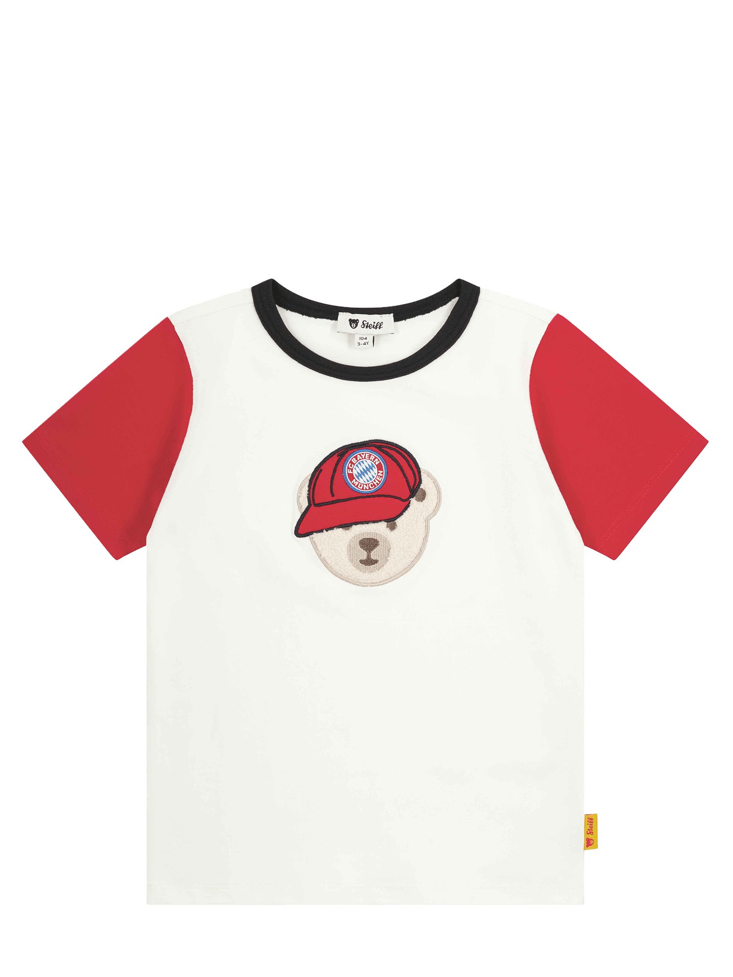 Steiff T-Shirt FC Bayern München, T-Shirt, Kinder, Rot/Weiß