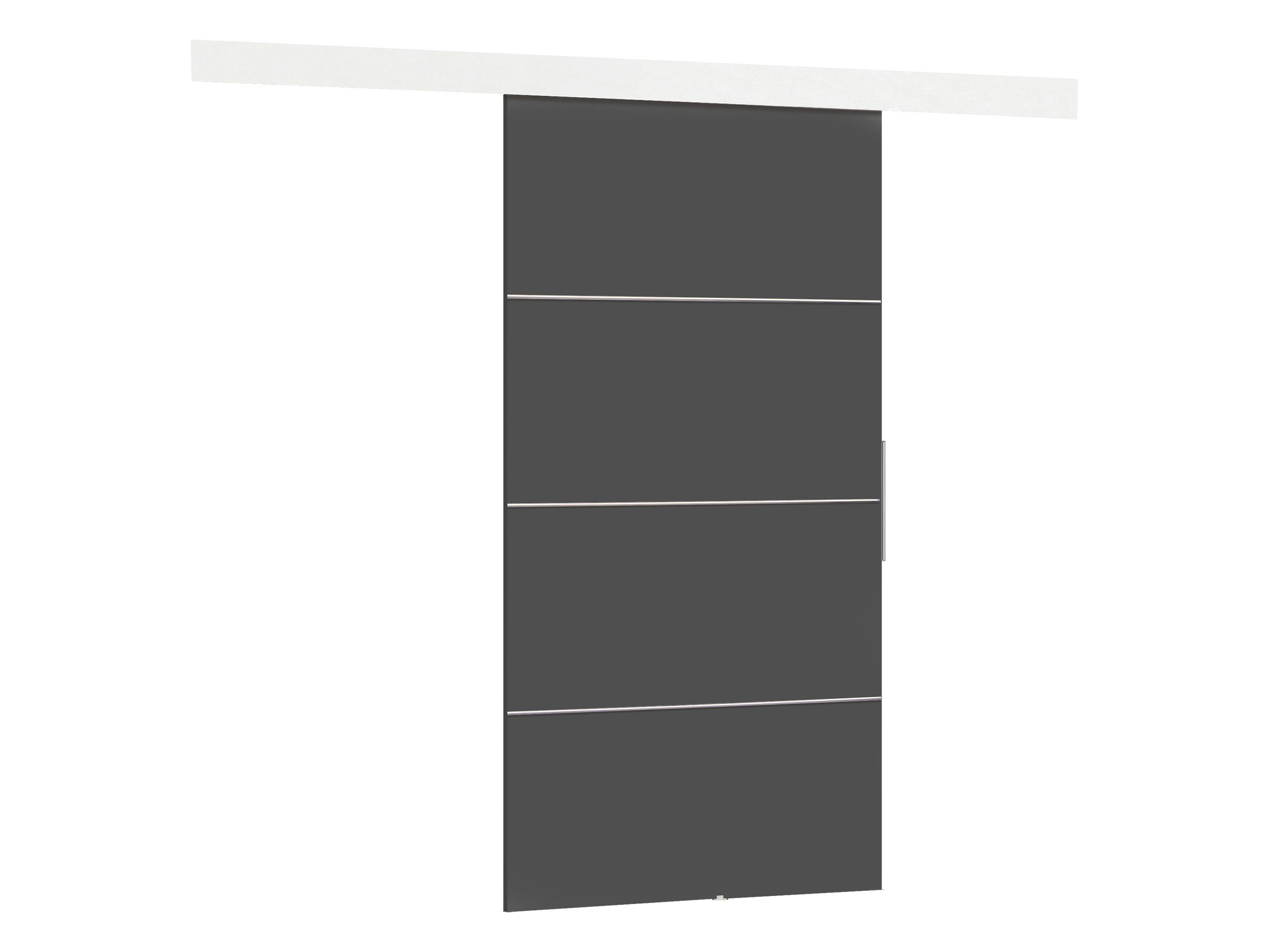 MIRJAN24 Schiebetür Malibu Plus (Tür universell Links / Rechts), Metallkugellagerschiebesystem, 76/86/96/106 cm, Aluminiumgriffe