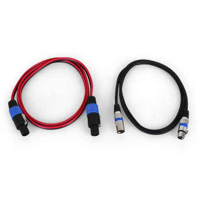 Malone CableKit Audio-Kabel, PA-Kabelset 1x XLR-Kabel 1x PA-Kabel, PA-Kabelset 1x XLR-Kabel 1x PA-Kabel (2.9 cm)