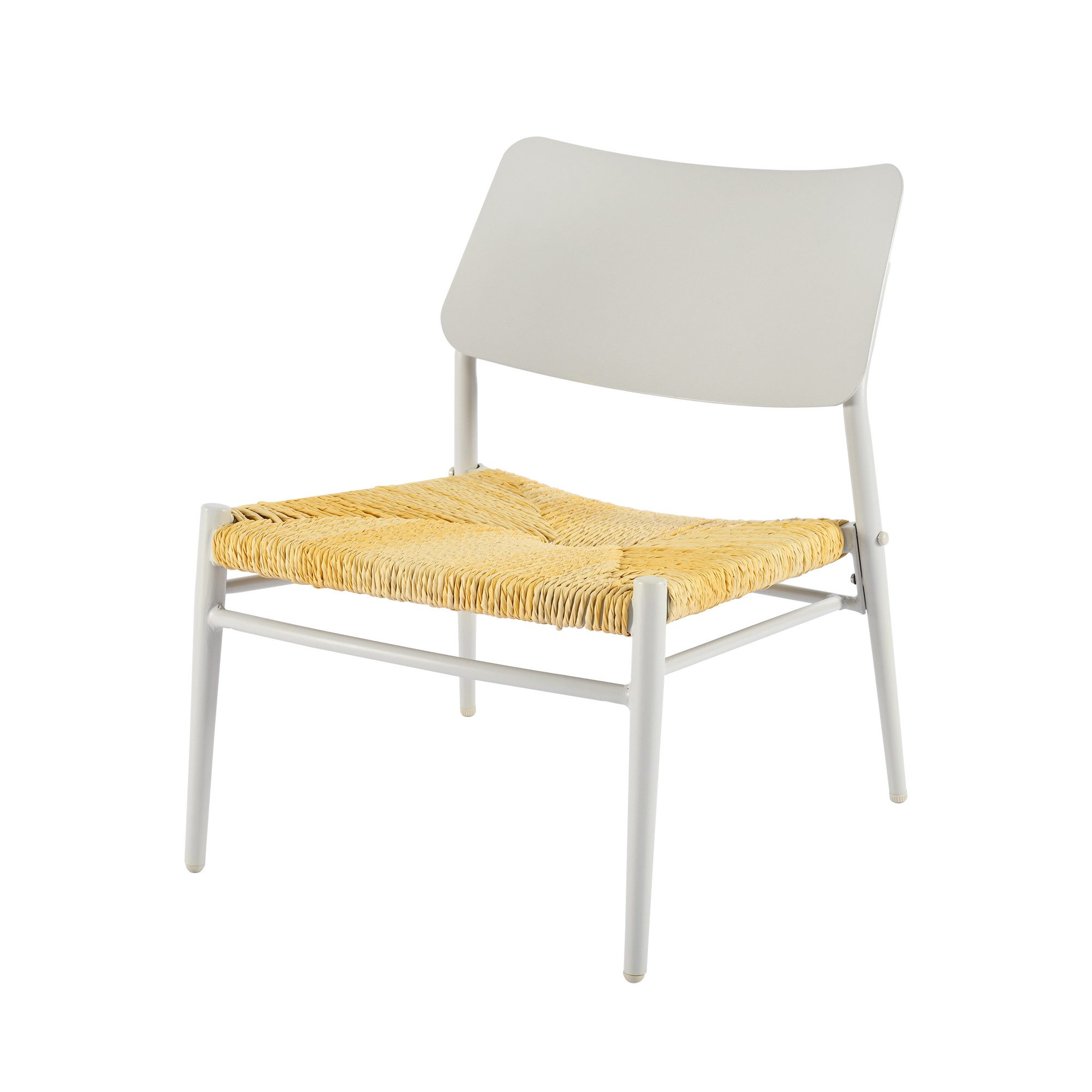 Sitzgruppe, (3-tlg., Gartenmöbel-Set mit Couchtisch und 2 Stühlen), Sitzgarnitur aus Aluminium, Sitze aus Polyrattan, für Balkon Terrasse