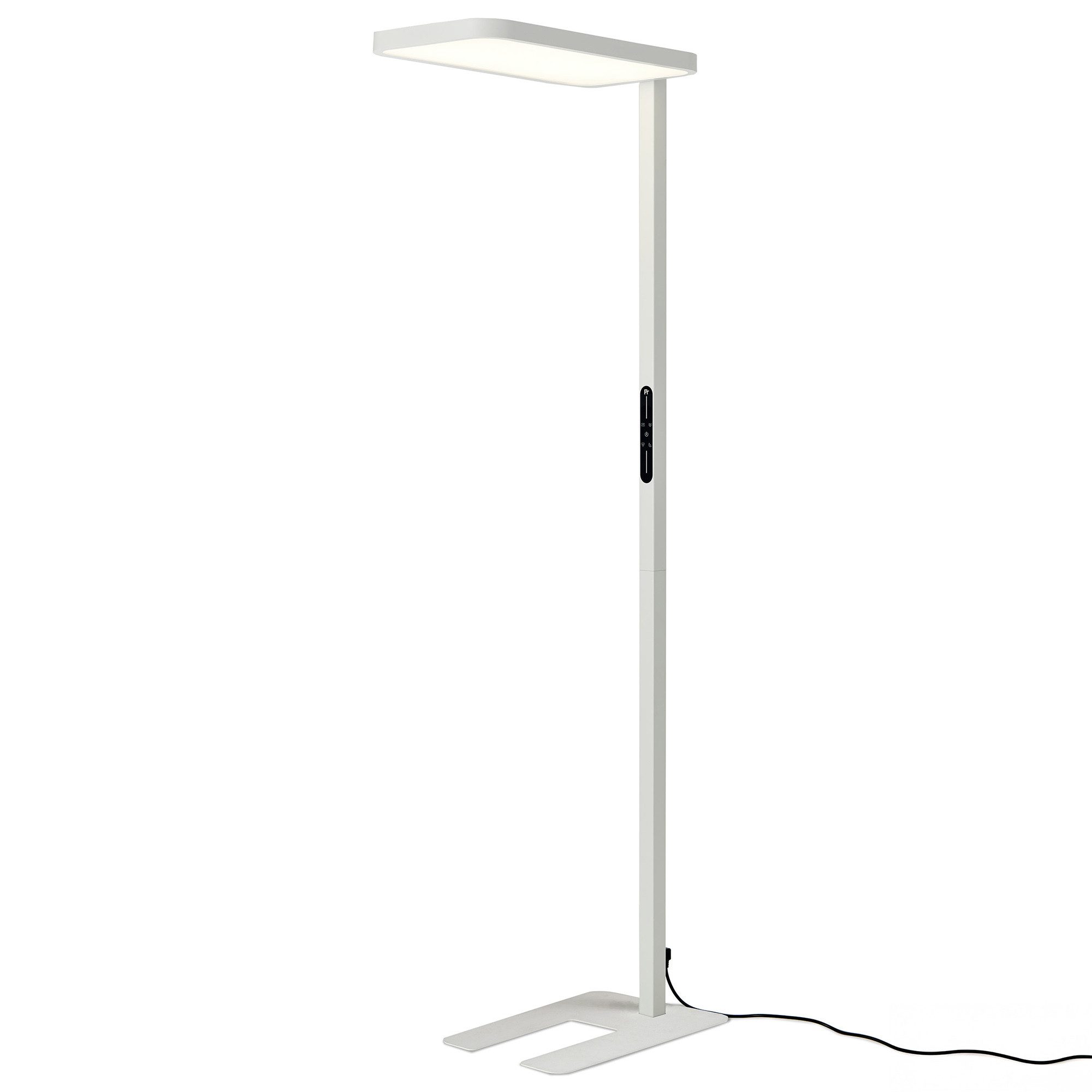 FeinTech LED Stehlampe LT920 Büro Stehleuchte 100W mit Uplight & Downlight, LED fest integriert, Neutralweiß, dimmbar