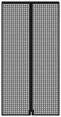 SCHELLENBERG Insektenschutz-Vorhang Magnetvorhang für Balkontür, Insektenschutz mit Magneten für Türen, 120 x 240 cm, anthrazit, 50643