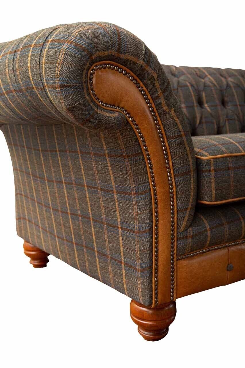 3 Polster Couchen Stoff Sofa Sofa Made Couch Sofa JVmoebel Textil, in Sitzer Braun Designer Europe