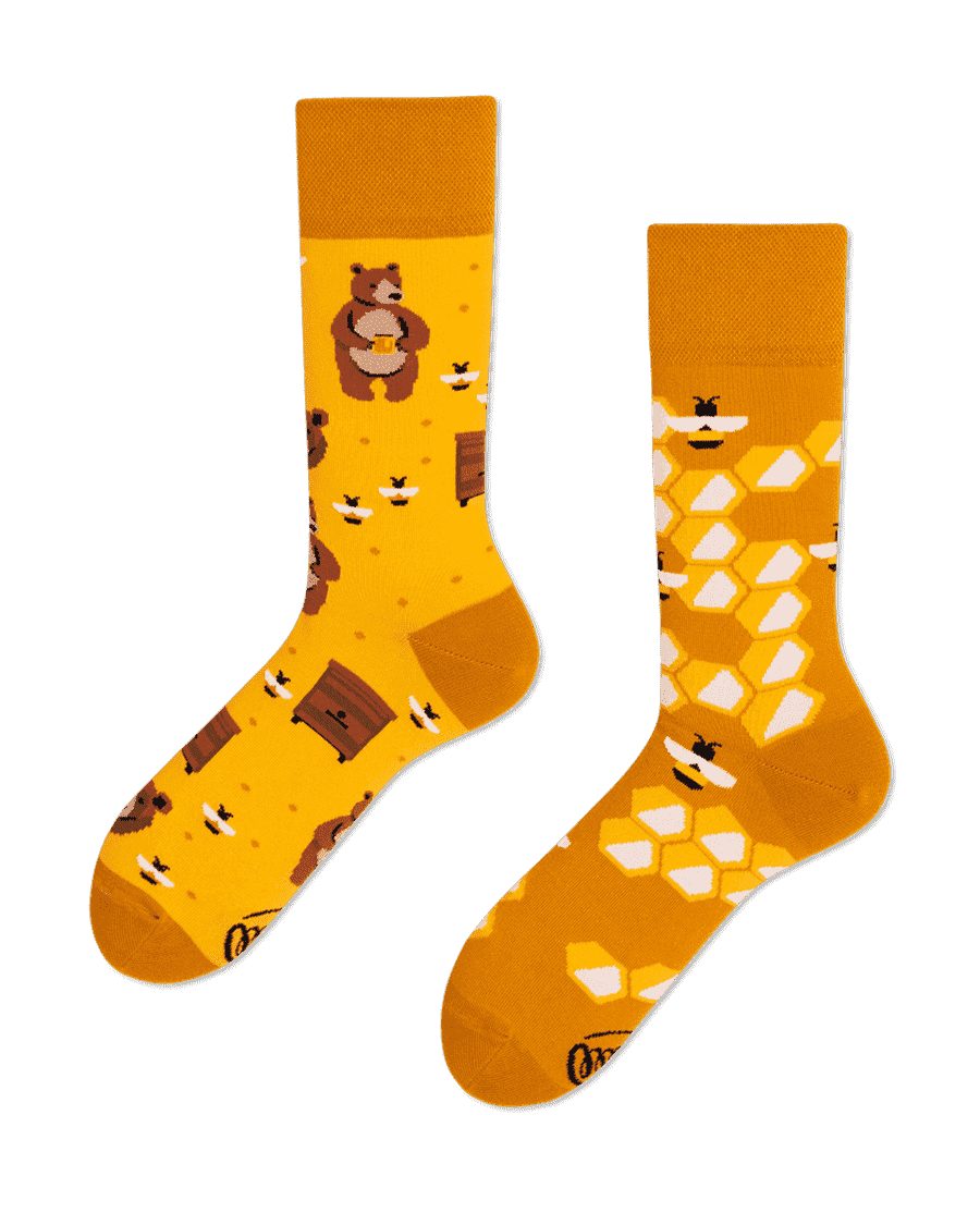 Many Mornings Freizeitsocken Many Mornings Socken Honey Bear (1 Paar, 1-Paar, 1 Paar)