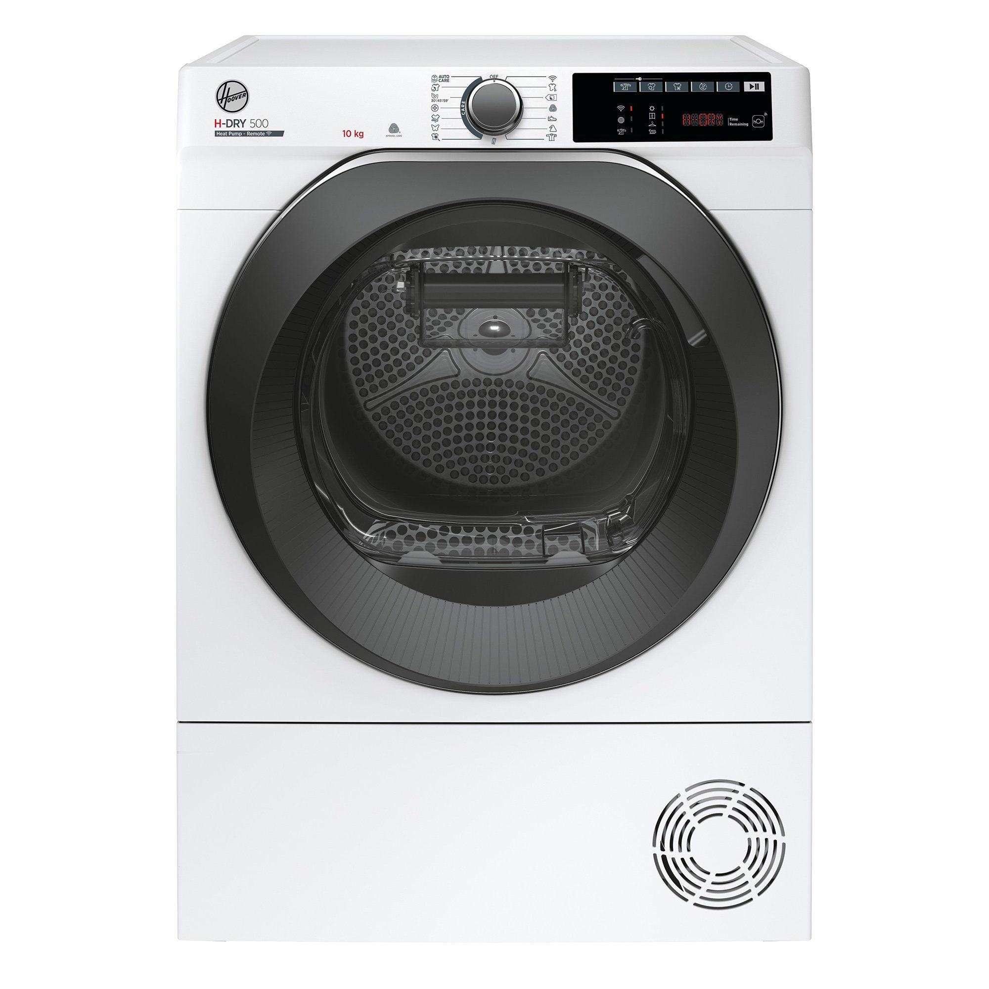 Hoover Wärmepumpentrockner NDEH10A2TCBEXS-S, WiFi + Bluetooth, AquaVision, Schuhgestell, Kindersicherung