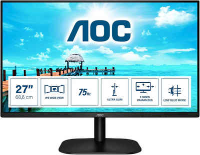 AOC 27B2H/EU LED-Monitor (67 cm/27 ", 1920 x 1080 px, Full HD, 4 ms Reaktionszeit, 75 Hz, IPS)