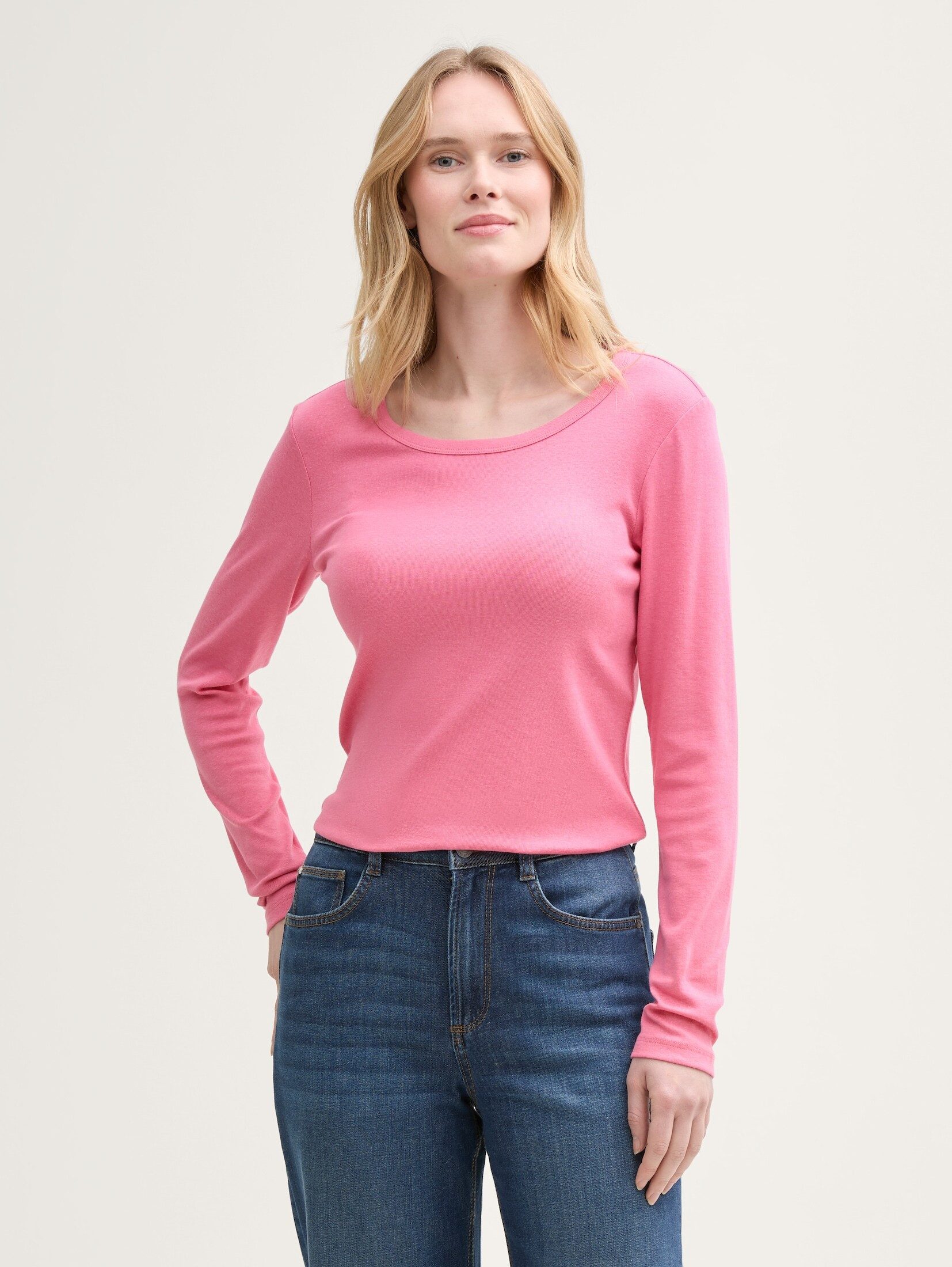 TOM TAILOR Langarmshirt Basic Langarmshirt mit günstig online kaufen