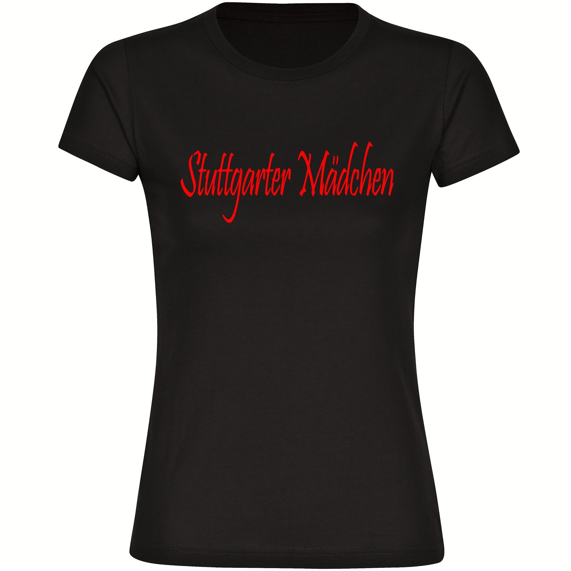 multifanshop T-Shirt Damen Stuttgart - Stuttgarter Mädchen - Frauen