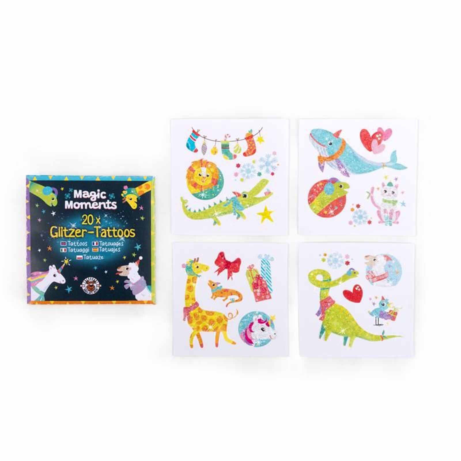 Trendhaus Kindertattoo Trendhaus Magic Moments Glitzer Tattoos 20 Stück