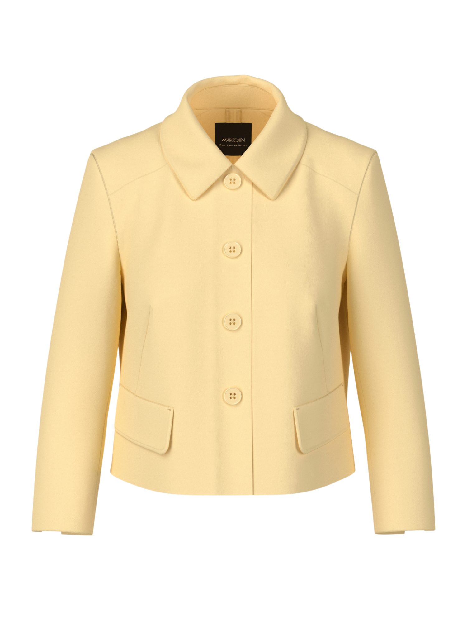 Marc Cain Kurzjacke AA.1 - S - Seasonal Colours I gelb,Elegant,Viskose,Unifarben,Kent,Lang,Gerade