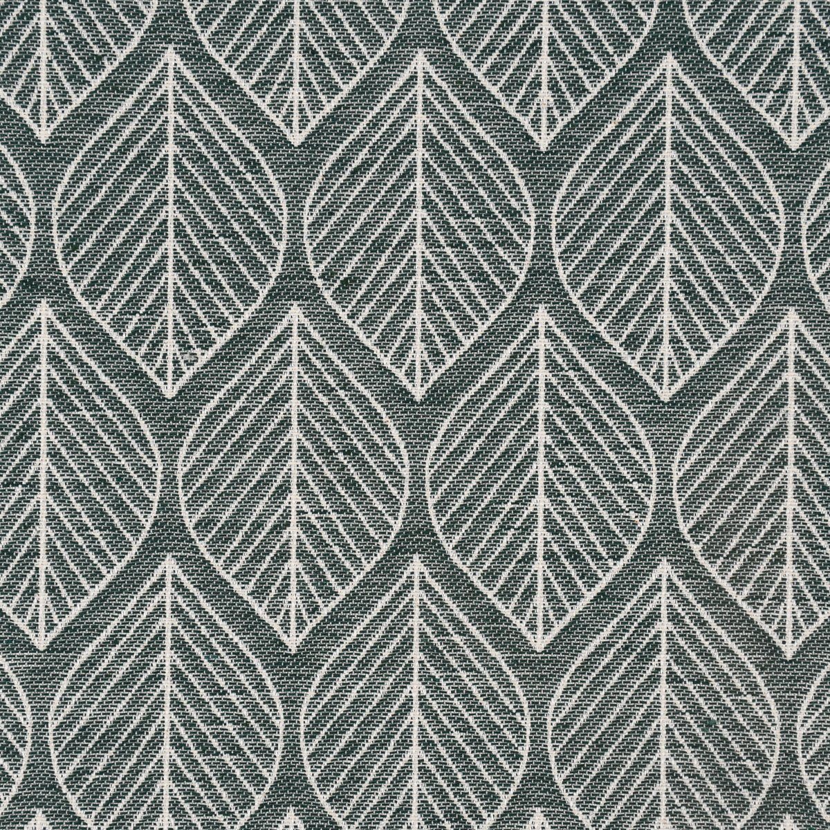 Stoff Dekostoff Doubleface Premium Leaf Retro Scandi Blätter grün hellbeig