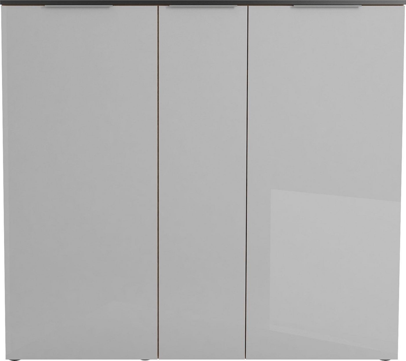 Maja Möbel Schuhschrank »TREND Schuhschrank 2577« Oberplatte Holz, 3 gedämpfte Türen mit 10 höhenverstellbaren Einlegeböden-HomeTrends