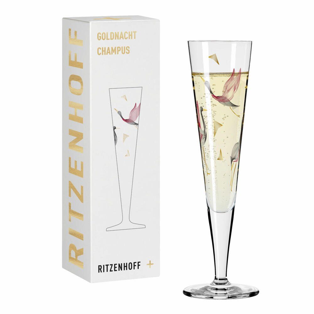 Champagnerglas Goldnacht Champagner 015