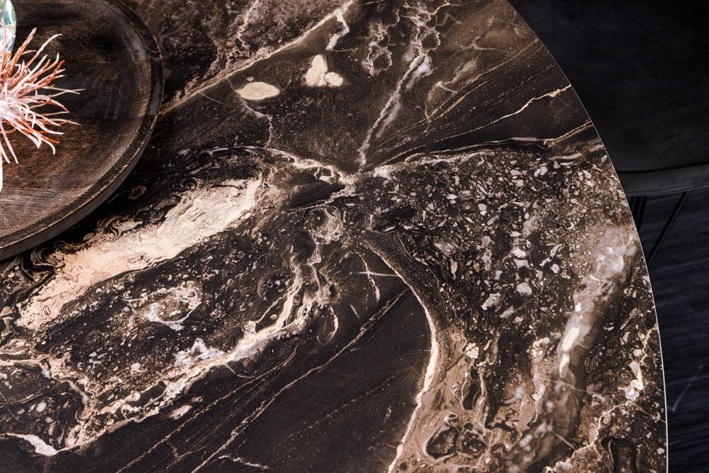 schwarz taupe · · Keramik (Einzelartikel, 120cm ELLIPSE rund taupe | Industrial Esstisch / 1-St), Design Metall taupe riess-ambiente ·