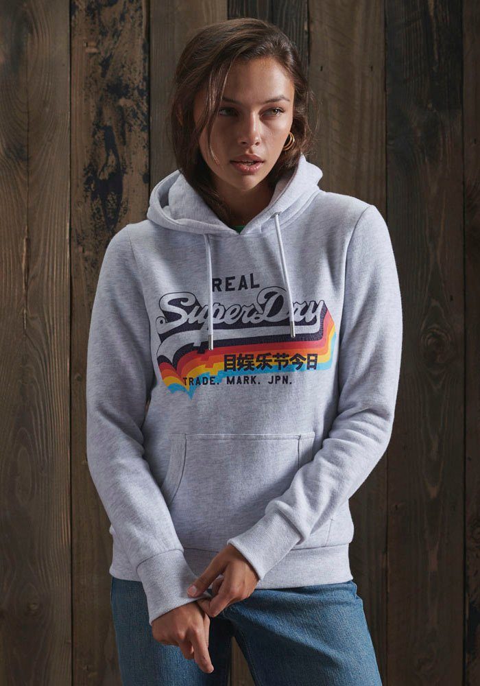 Superdry Kapuzensweatshirt »Vintage Logo Overhead Hoodie« kuschelige  Premium Sweatqualität mit Rainbow Design online kaufen | OTTO