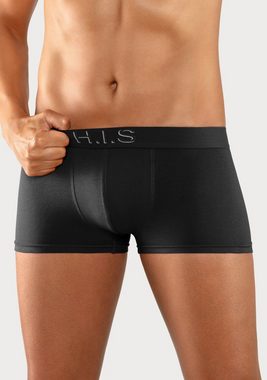 H.I.S Boxershorts (Packung, 5-St) in Hipster-Form am Webbund mit Logoschriftzug mit 3D Effekt