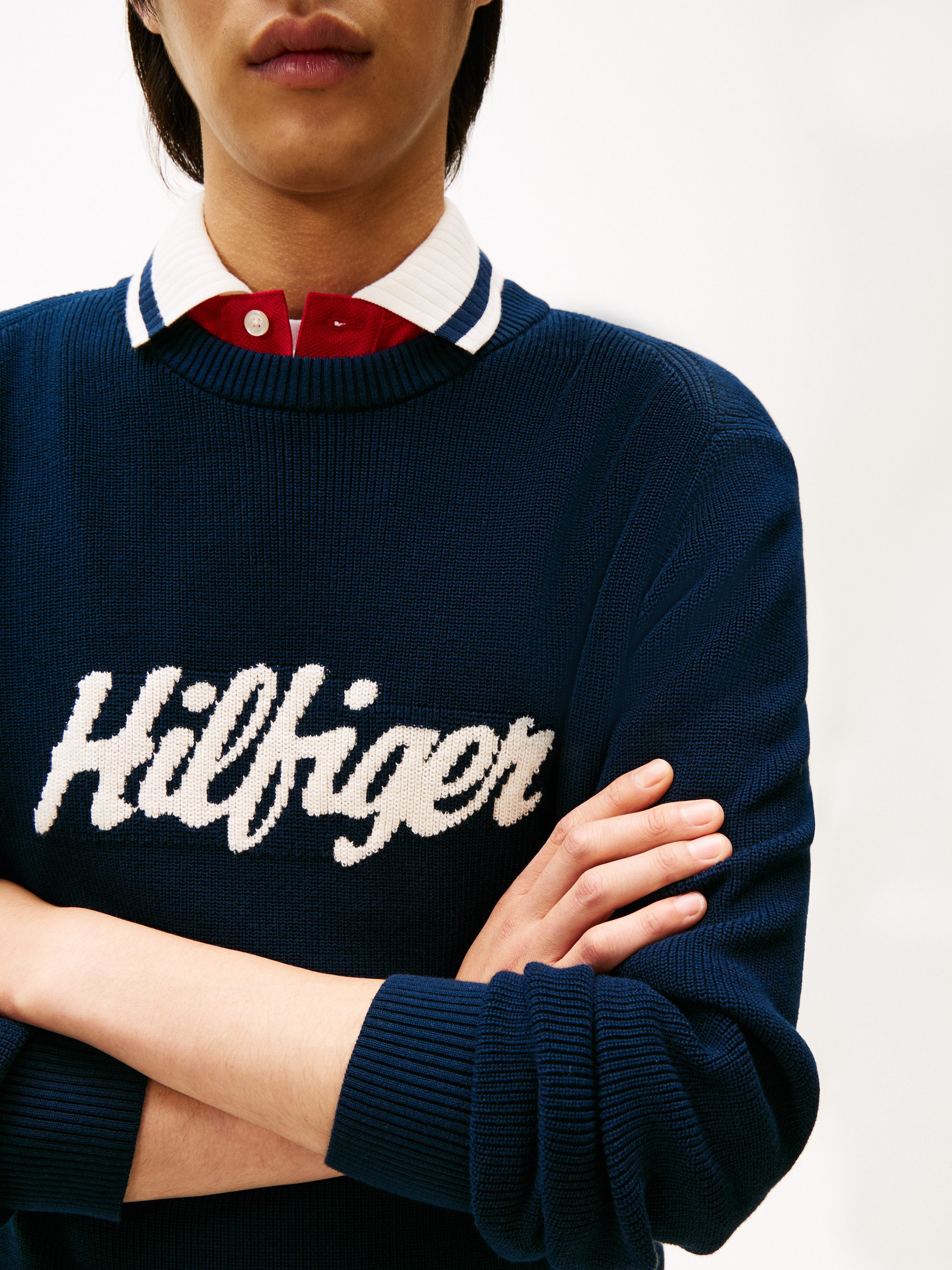 Tommy Hilfiger Rundhalspullover SEASONAL GRAPHIC COTTON günstig online kaufen