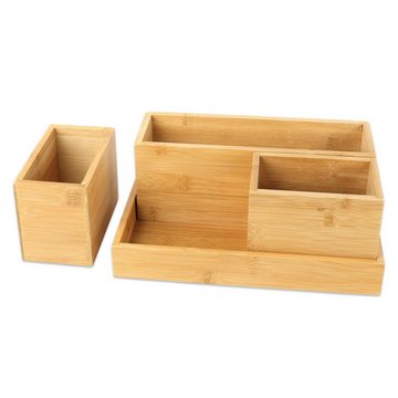 Schramm Aufbewahrungsbox Schramm® 4-tlg. Set Aufbewahrungsboxen aus Bambus verschiedene Größen Ordnungsbox Organizer Set Schubladen Ordnungssystem