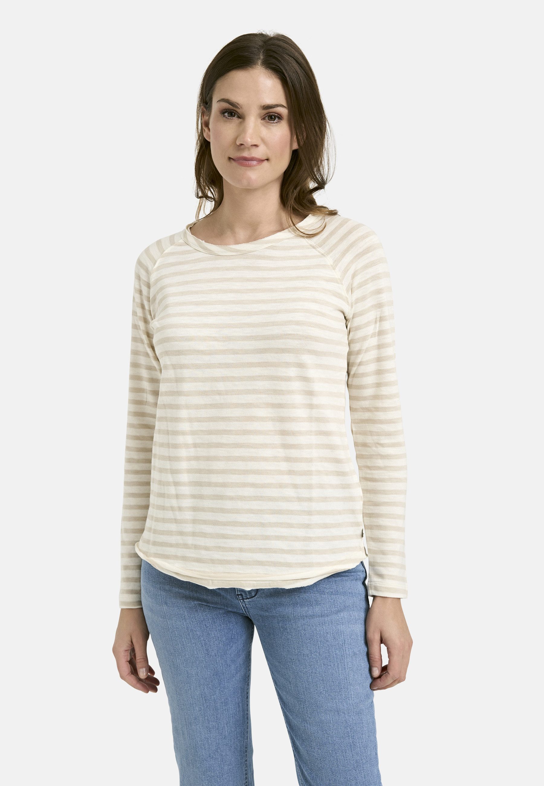 Smith & Soul Rundhalsshirt mit offenen Kanten günstig online kaufen