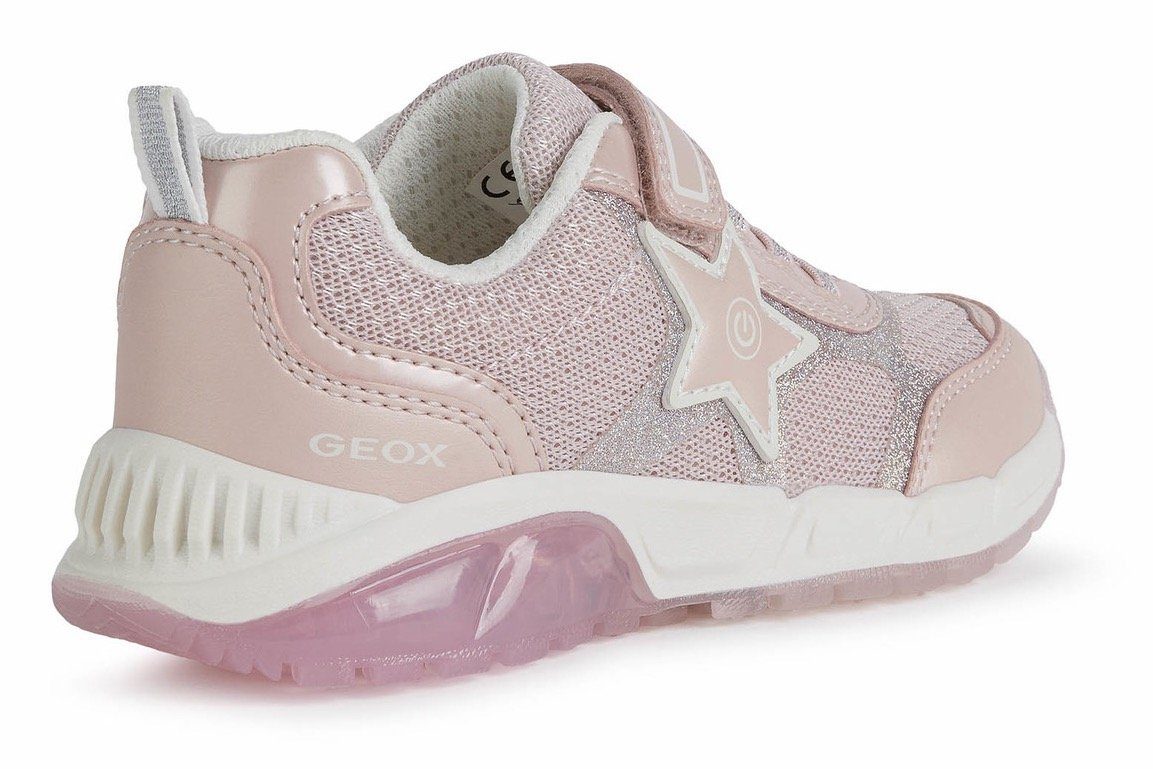 Geox J SPAZIALE GIRL Blinkschuh mit Laufsohle rosa Sneaker blinkender