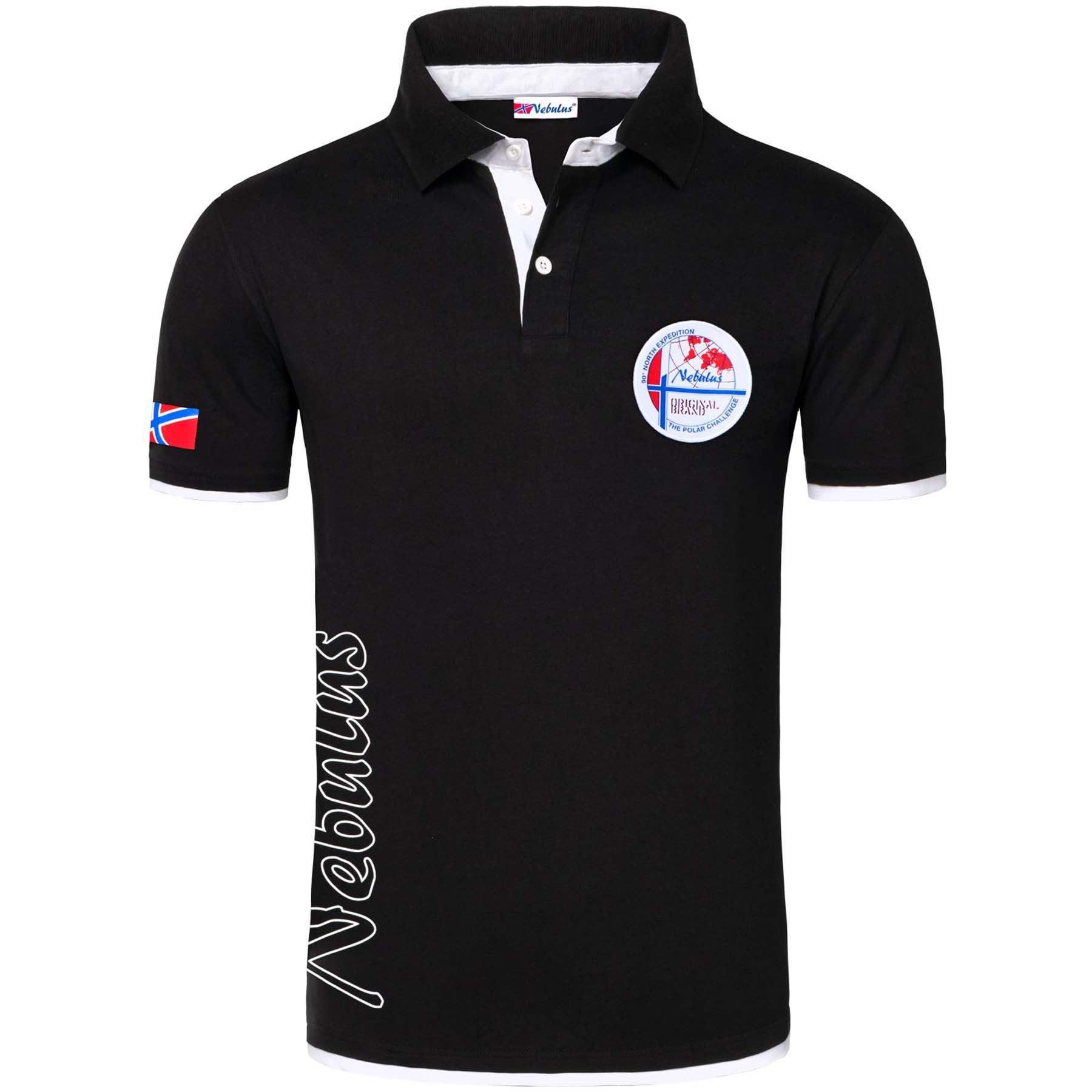 Nebulus Poloshirt SHIP, P4000 - Herren, schwarz-weiß, M
