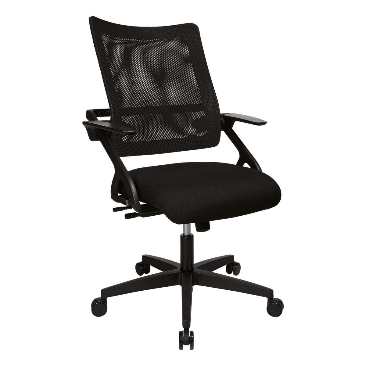 TOPSTAR Schreibtischstuhl New S'move, mit Armlehnen, Muldensitz, Knierolle und Wippmechanik