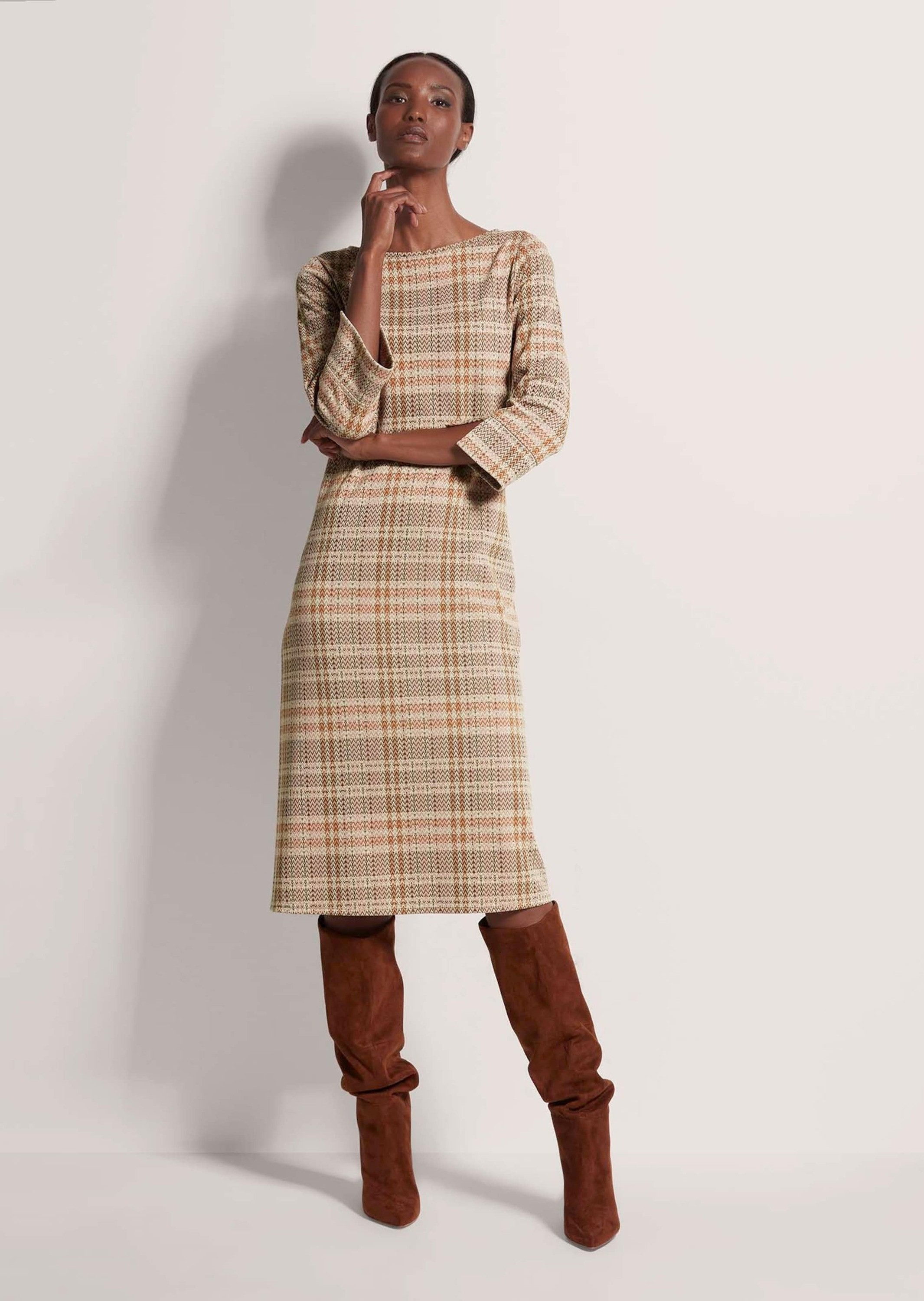 MADELEINE Midikleid Kleid mit 3/4-Ärmeln