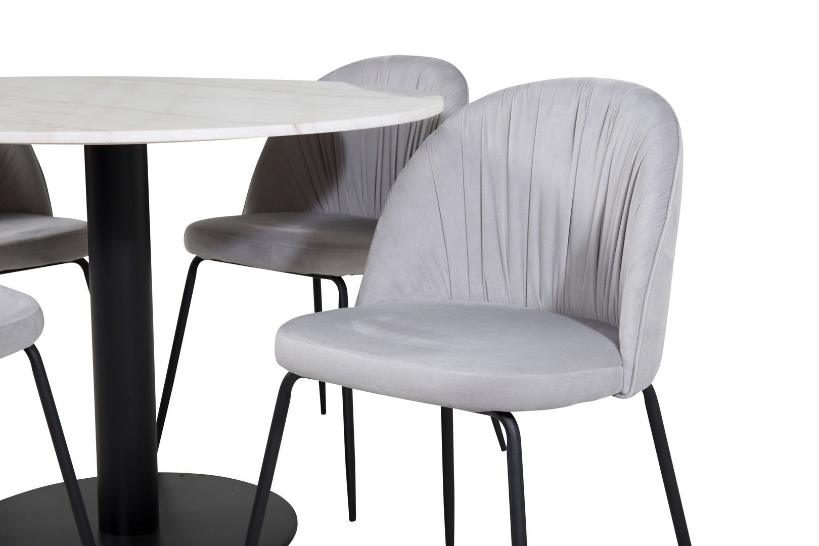 ebuy24 Essgruppe EstelleØ106WHBL Essgruppe Esstisch weiß, günstig online kaufen