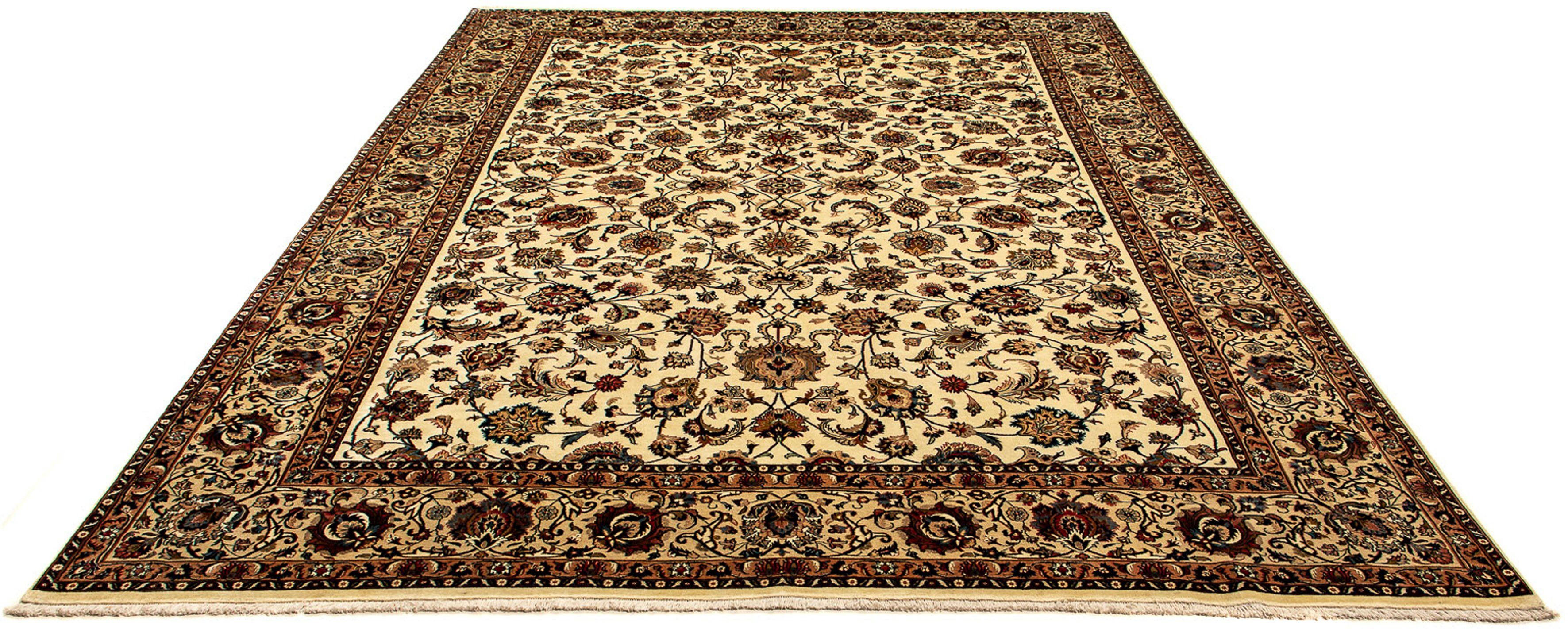 Orientteppich Perser - Classic - 342 x 246 cm - beige, morgenland, rechteckig, Höhe: 10 mm, Wohnzimmer, Handgeknüpft, Einzelstück mit Zertifikat