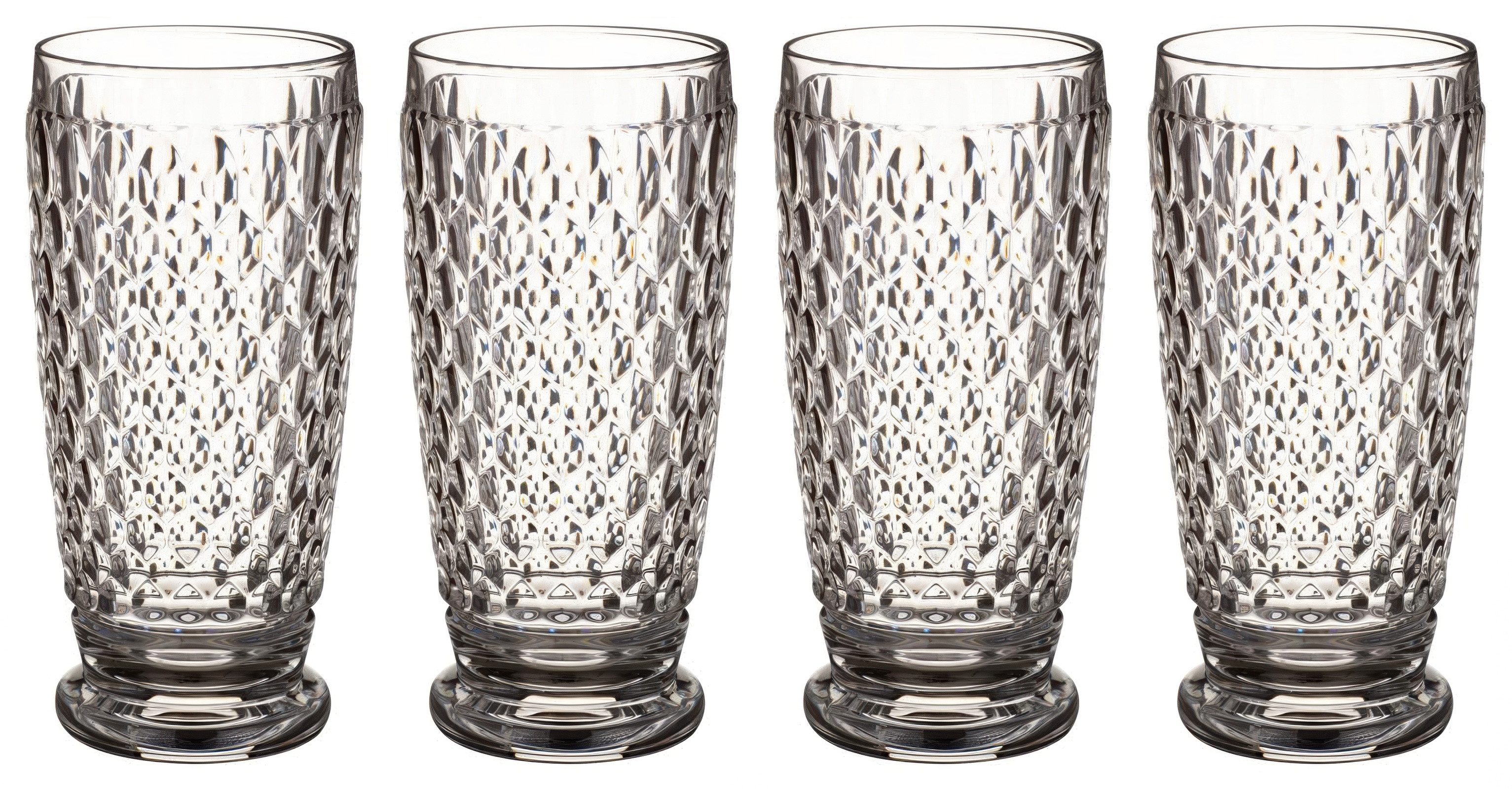 Villeroy & Boch Bierglas Boston, Kristallglas, Spülmaschinengeeignet, Transparent, Boston, H: 16.2cm
