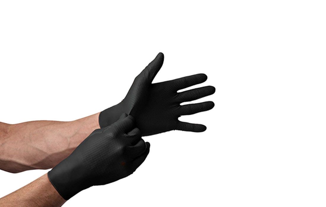 Mercator Einweghandschuhe GoGrip-Pro Nitril Handschuhe mit Diamanttextur (5 günstig online kaufen