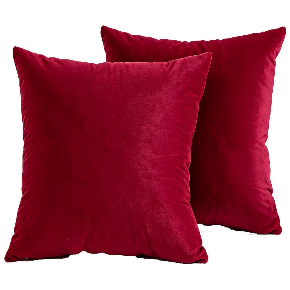 Sorvyzxn Kissenbezug Weihnachts-Kissenbezüge 45x45 cm aus Samt, weiche Dekokissenhüllen, (2 Stück), Kissenbezüge für Sofa, Schlafzimmer und Wohnzimmer
