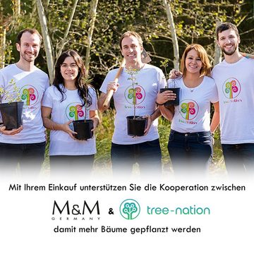 M&M Armspange Armspange Damen breit matt Pure Volume (1-tlg), deutsche Qualität, inkl. edles Schmucketui