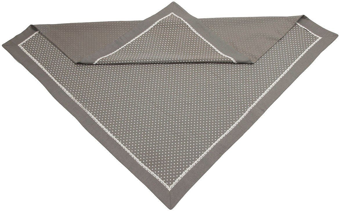 Ambiente Haus Tischdecke Tischdecke in Grau (1-tlg) günstig online kaufen