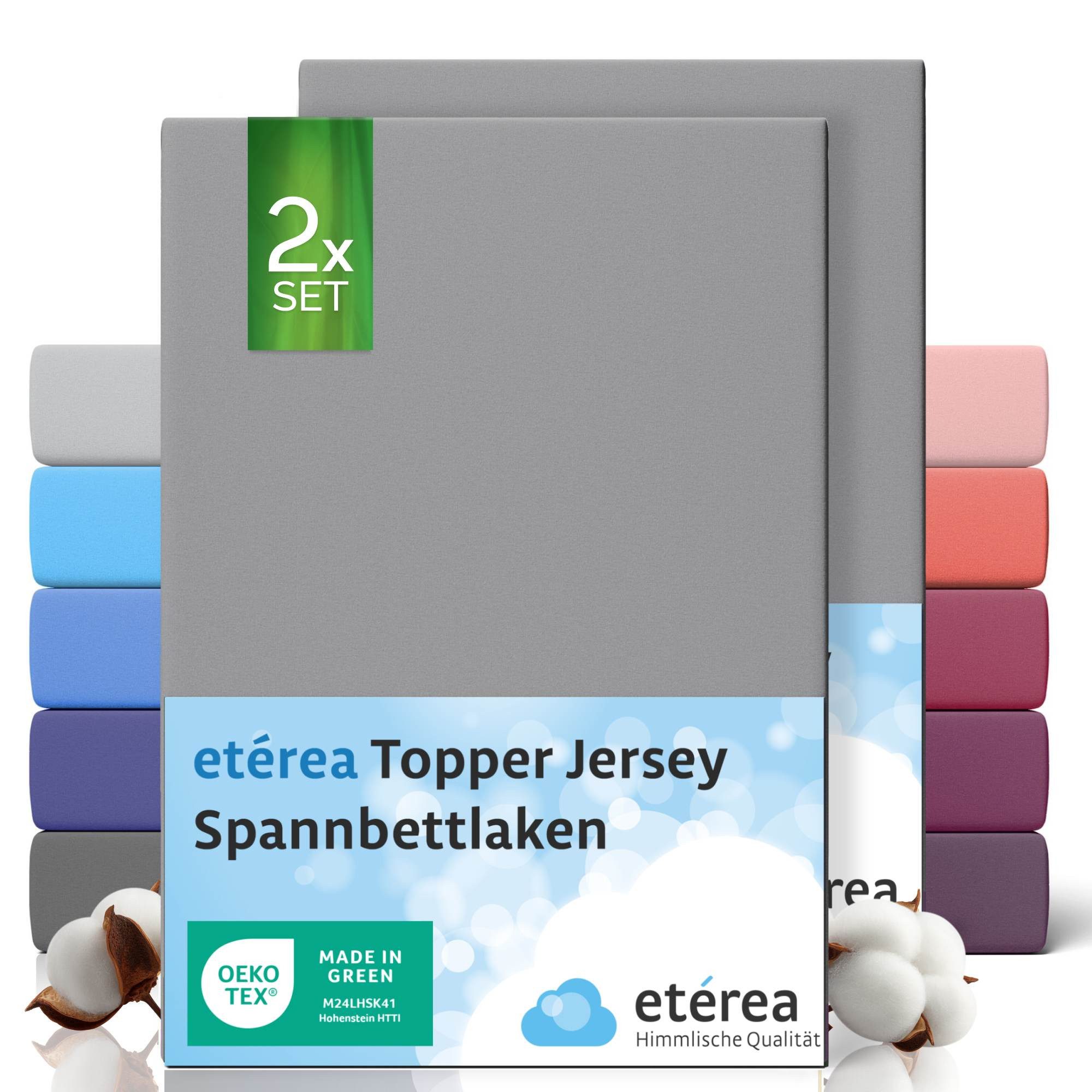 etérea Himmlische Qualität Spannbettlaken etérea 2 Stück Comfort Jersey Top günstig online kaufen