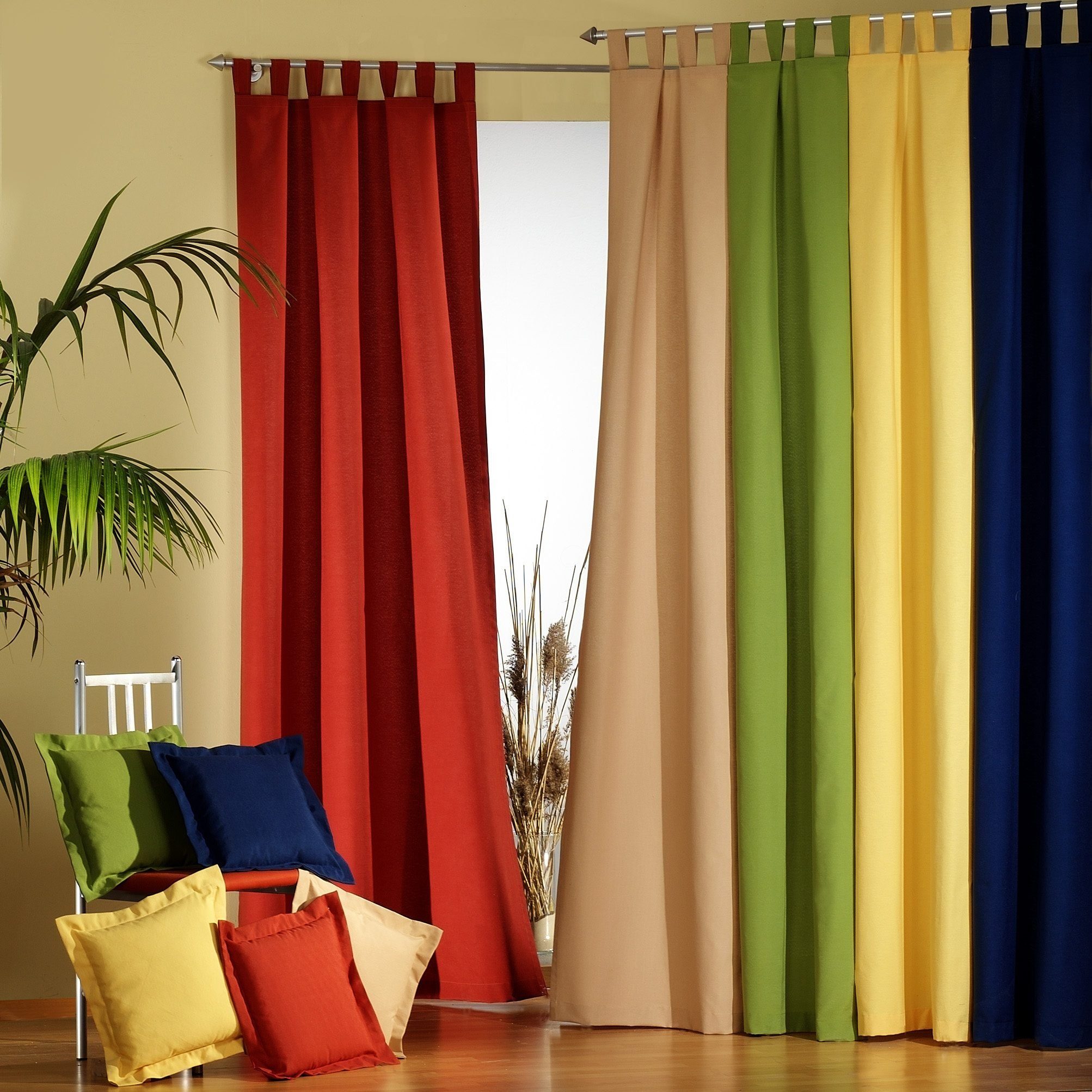 Weckbrodt Vorhang Sento (1 St), Schlaufen, blickdicht, Baumwolle, blickdicht, matte Struktur, unifarben, Gardine, Store