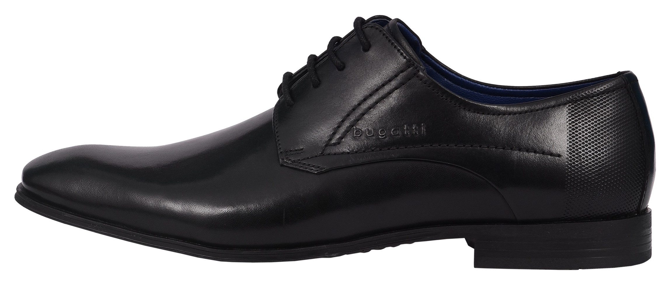 bugatti Schnürschuh, Blockabsatz, Abendschuh, Businessschuh, Festtagsschuh, Logoprägung