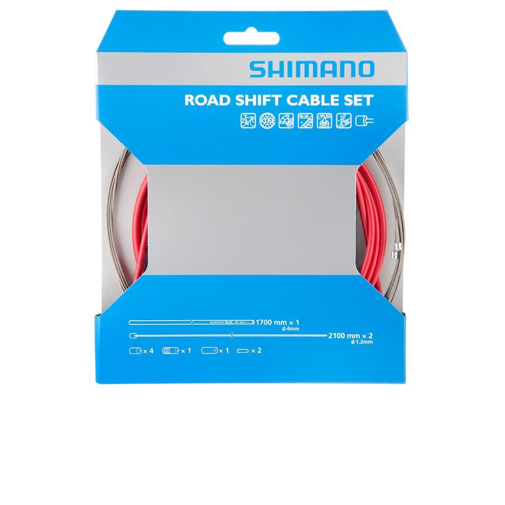 Shimano Schaltzug Shimano Race Schaltzugset rot Y60098014 - Präzise Schaltperformance fü