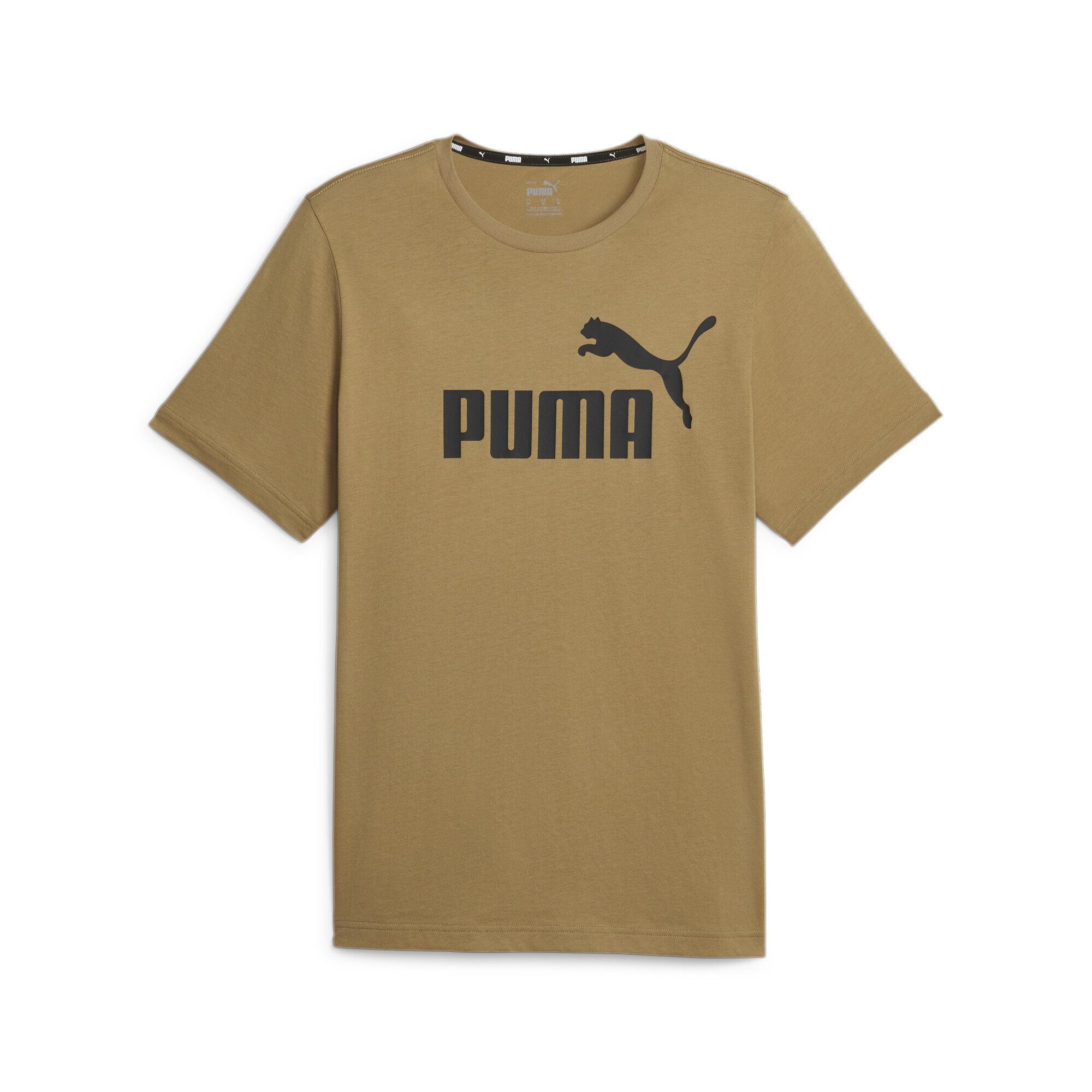 Essentials Trainingsshirt T-Shirt Logo PUMA Beige Toasted Herren